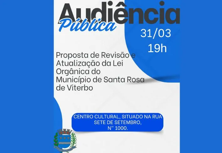 CONVITE - AUDIÊNCIA PÚBLICA LEI ORGÂNICA MUNICIPAL (LOM)