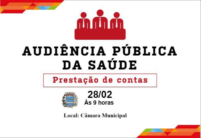 Audiência Pública da Saúde - 3º Quadrimestre 2022 e Conferência Municipal de Saúde
